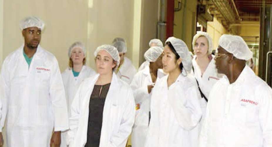 Harvard University students tour Kasapreko Company Limited
