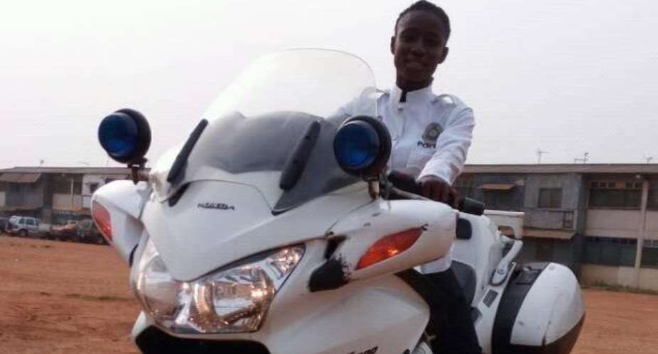 Ive Never Taken Bribe Since I Joined Ghana Police – Biker Akua Gaddafi