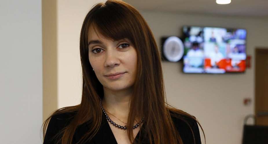 Xenia Fedorova, chief executive of RT France, during an interview with the Associated Press in Paris, France, on January 9, 2018. -  Francois Mori, AP