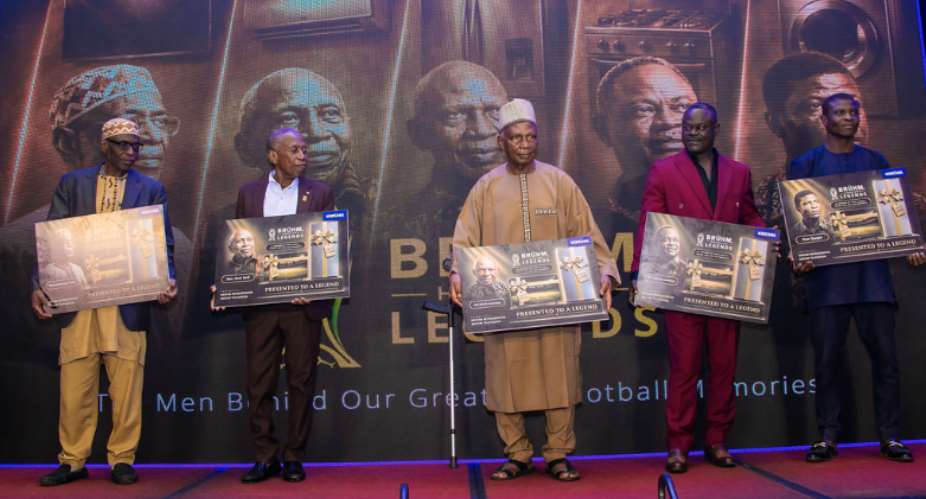 BRHM honours Ghanas football legends, celebrating national heroes and Somotex Ghanas 40 years of trust