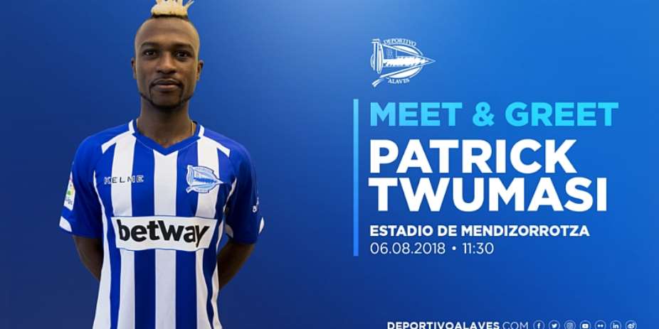 Ghana Striker Patrick Twumasi To Be Unveiled By Alaves On Monday