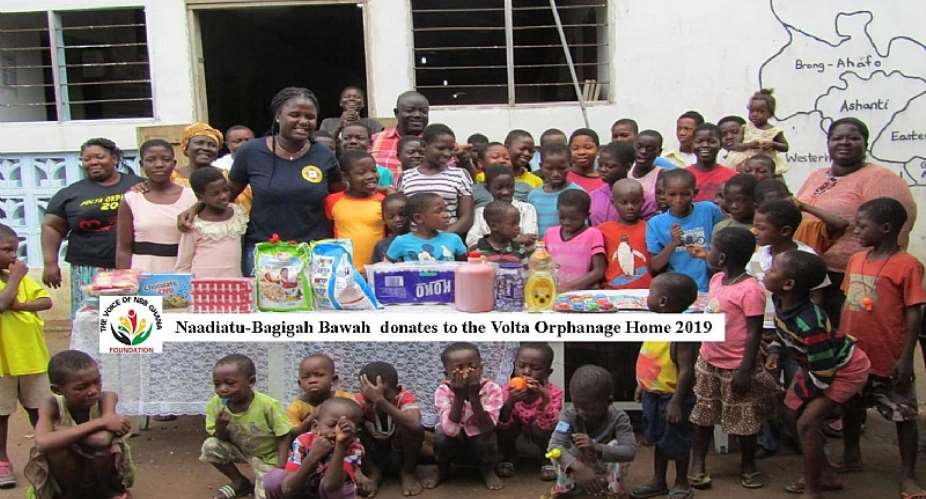 Naadiatu-Bagigah Bawah holds on to her promise as she donates to the Volta Orphanage Home
