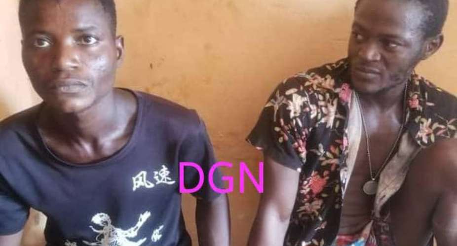 Yeji Police arrest 2 suspected robbers at Damankwanta village