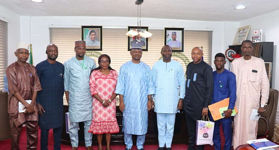 Nigeria ID4D Delegation posing for a photograph with the Executive Secretary, NCPWD