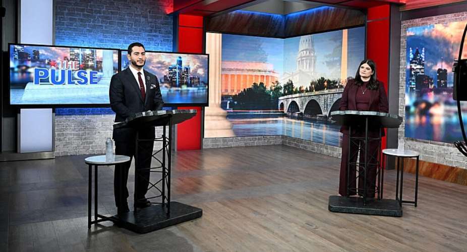 A debate at Fox 2 Studios in Southfield, Michigan, US, on July 27, 2026. -  Robin Buckson via Reuters