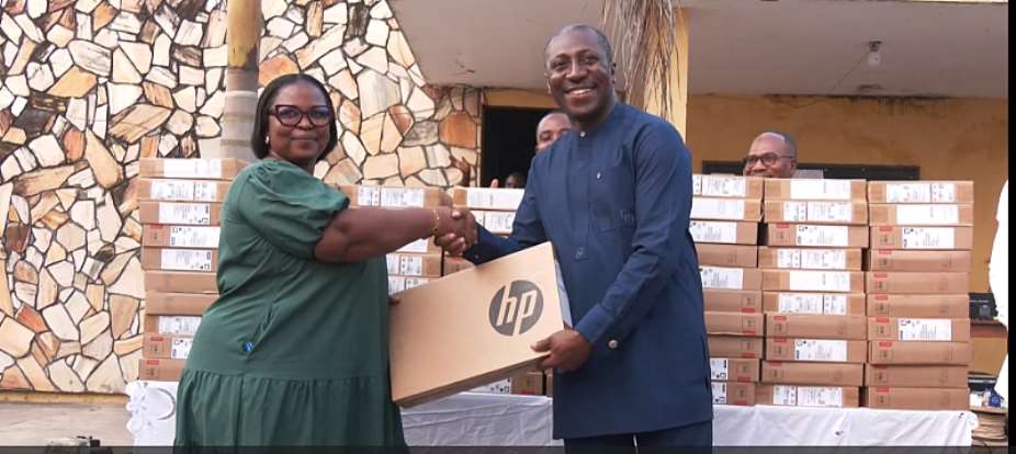 Afenyo-Markin donates 100 laptops to Effutu teachers under ‘One Teacher, One Laptop’ initiative