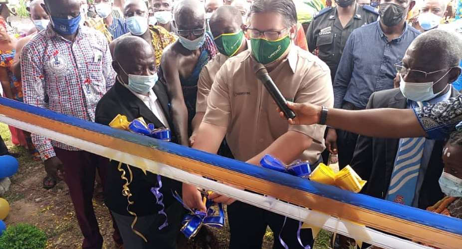Cape Coast Resources Limited  renovates 3 Unit JHS Block for Kangaboi Community in Aowin