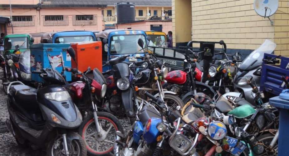 54 motorcyle, tricycle riders arrested in Takoradi