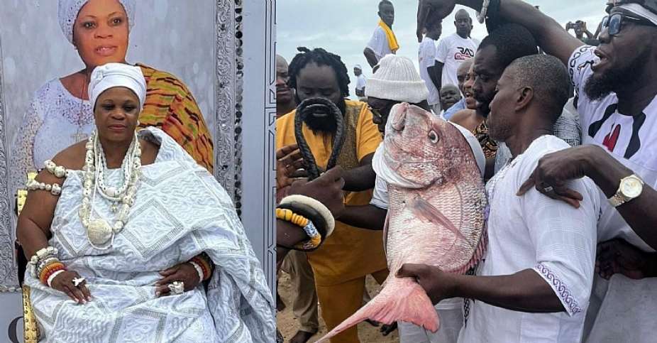 La Homowo rites: Nmati Dzarase Manye join many to welcome fisher folks