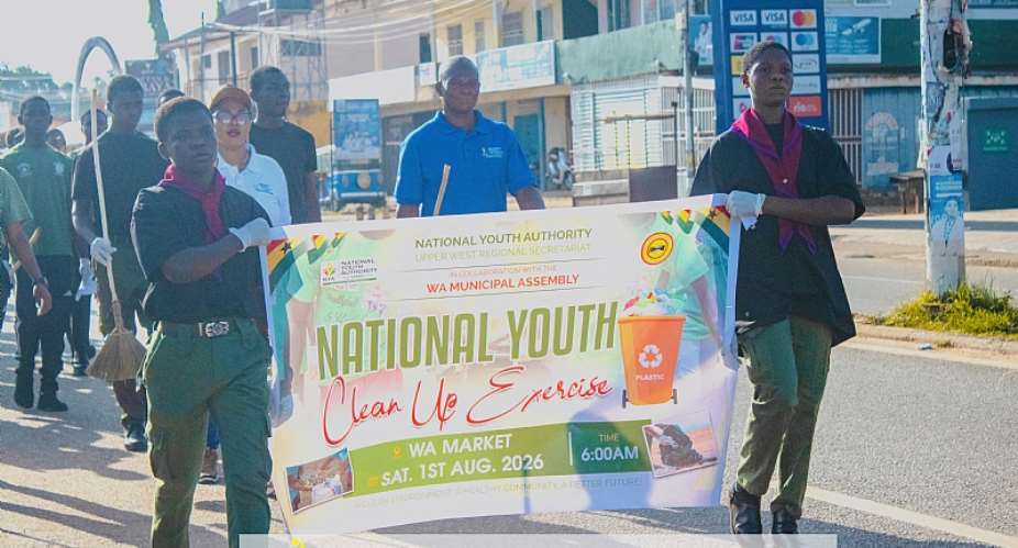 NYA leads youth clean-up exercise in Wa to mark National Youth Month