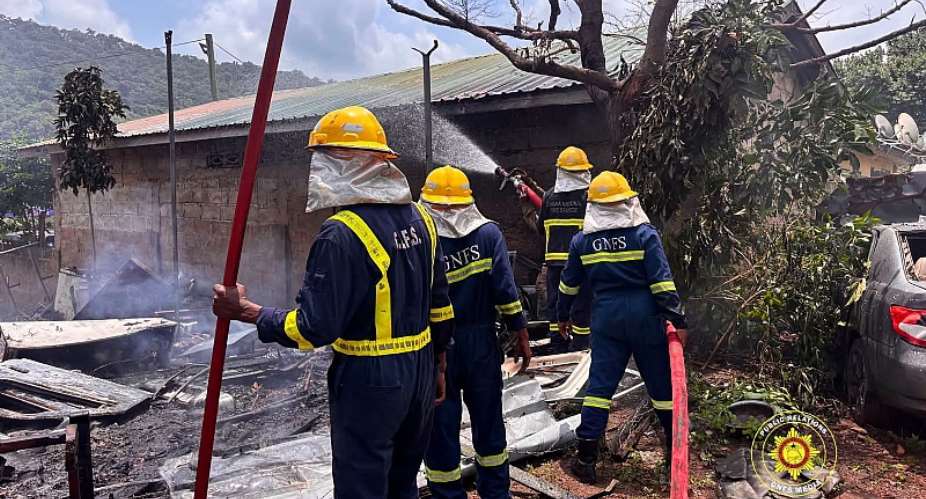 Fire guts five shops in Prestea; GNFS saves eight others