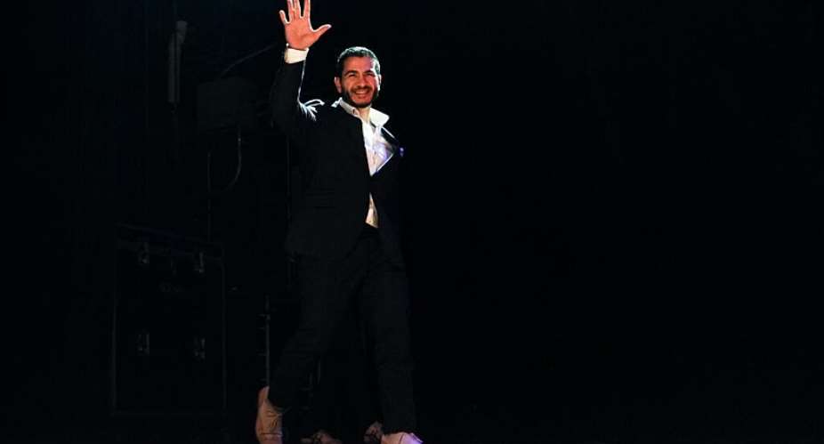 Abdul El-Sayed, a progressive candidate in the Democratic primary for the US Senate in Michigan, arrives to speak at his election night party, Wednesday, Aug. 5, 2026, at the Majestic Theatre in Detroit. -  Julia Demaree Nikhinson, AP