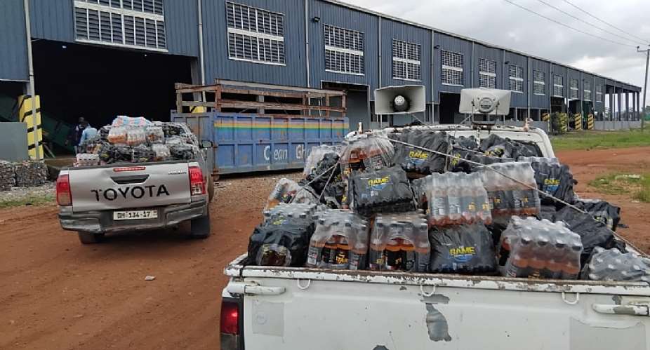 Expired beverages and food products destroyed in Ho