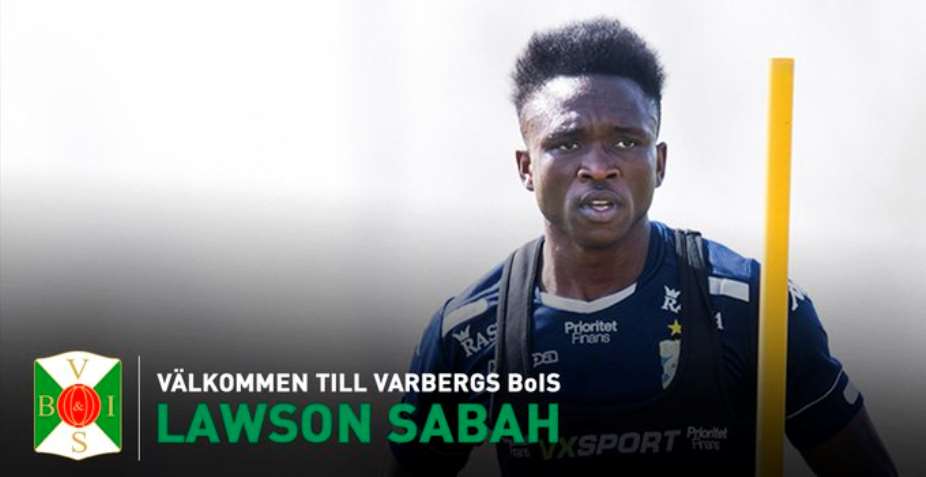 Ghanaian midfielder Lawson Sarbah joins Swedish second-tier side Varberg Bois on loan