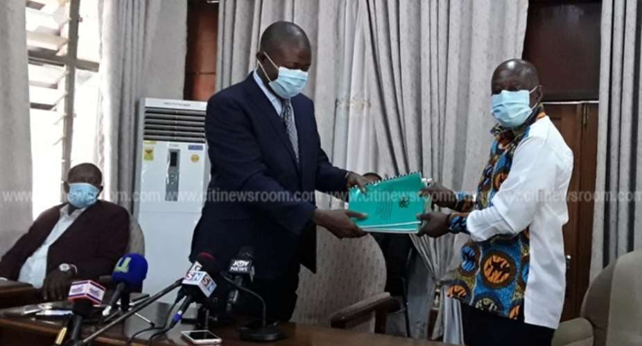 AR: Report On KNUST SHS Students Death Presented To Minister