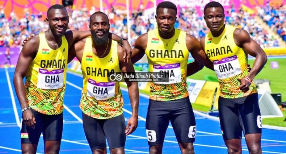 Ghana men's relay team disqualified despite finishing third in Heat 2 of 4x100 meters