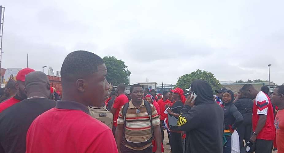 NPP supporters gather at Supreme Court for Democracy Under Attack protest