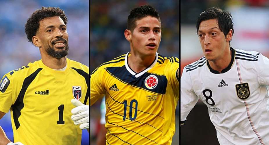 Getty ImagesImage caption: Vozinha, James Rodriguez and Mesut Ozil all earned big moves after standout performances at a World Cup