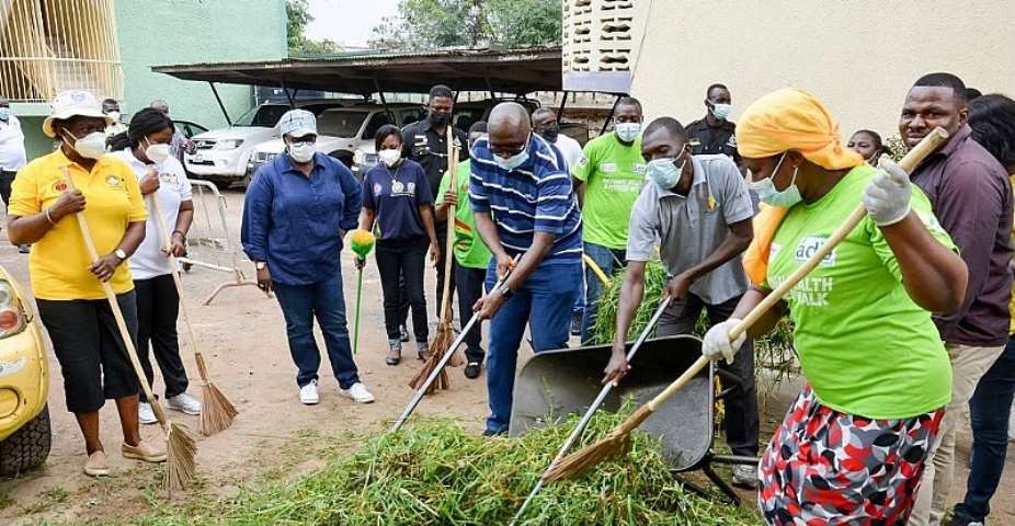 Civil servants embark on clean-up exercise to promote environmental sanitation