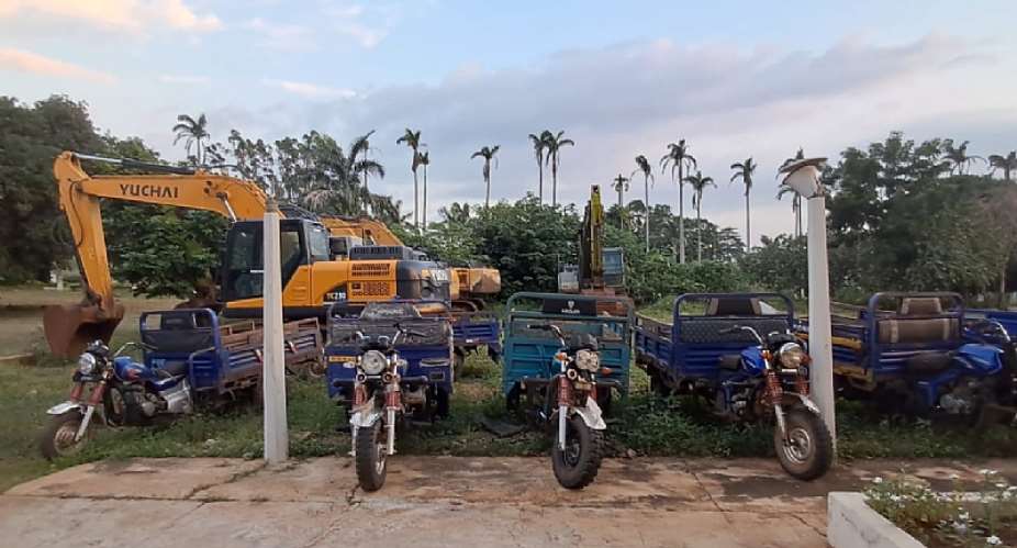 Bono REGSEC seizes galamsey equipment