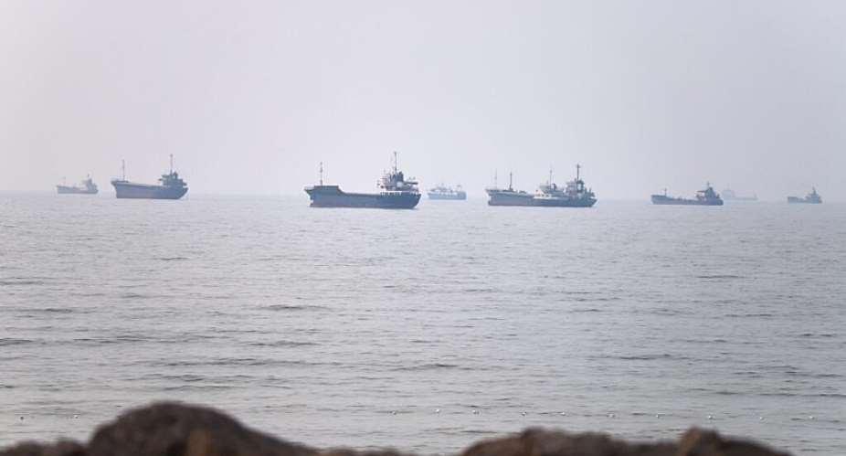 Commercial vessels are seen in the Strait of Hormuz off Bandar Abbas, Iran, 30 June 2026. -  Amirhosein Khorgooi, AP