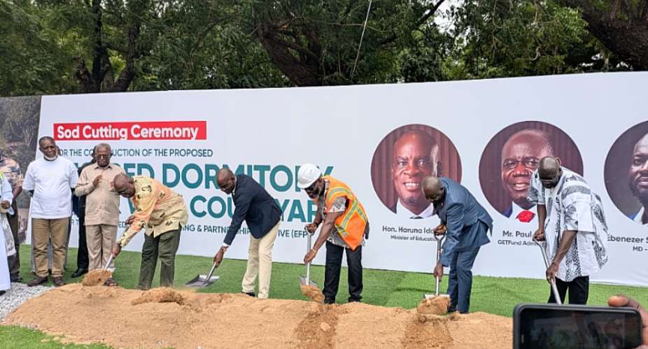 Saka Homes MD breaks ground for 250-bed dormitory at his alma mater Achimota School