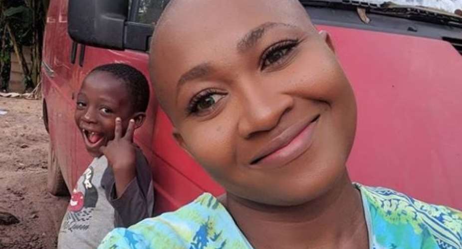 Mother of Two, Actress Mary Njoku Goes Bald for Millions of Naira photos