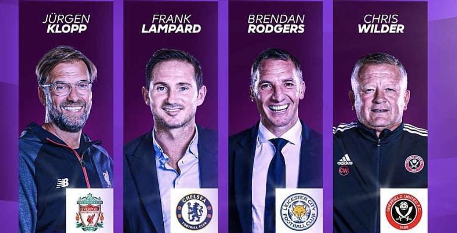 Lampard, Klopp Among Nominees For Manager Of The Season Award