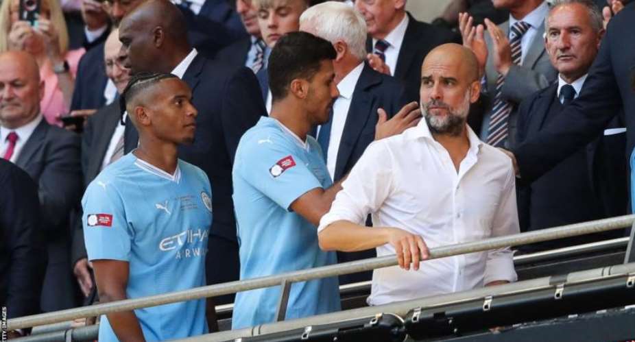 Pep Guardiola also criticised the new injury-time rules before the game