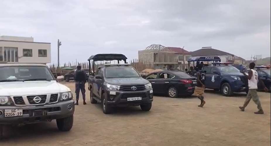 Heavy security deployed to Laboma Beach ahead of demolition exercise
