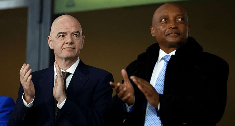 Gianni Infantino and Patrice Motsepe