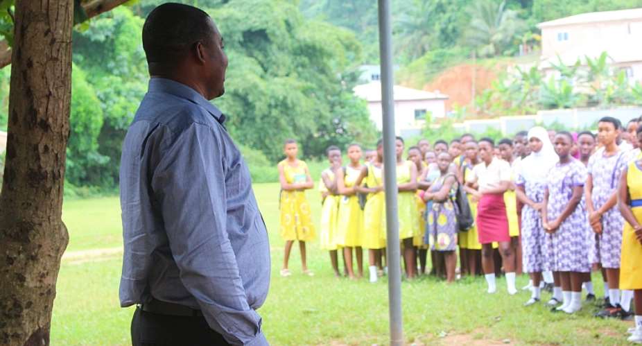 Obuasi MCE interacts with students ahead of 2023 BECE