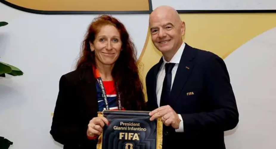 Getty ImagesImage caption: Norway Football Federation Lise Klaveness has long been a critic of Infantino