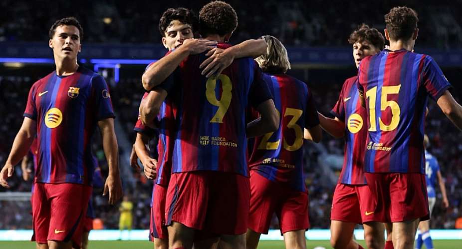 Getty ImagesImage caption: Barcelona prepared for the new season with a training camp in England