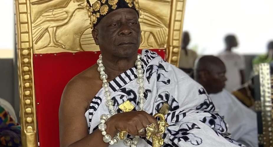 Obirifo Ahunako Ahor Ankobea II, President of the Gomoa Assin Traditional Council and Omanhen of the Gomoa Assin Traditional Area