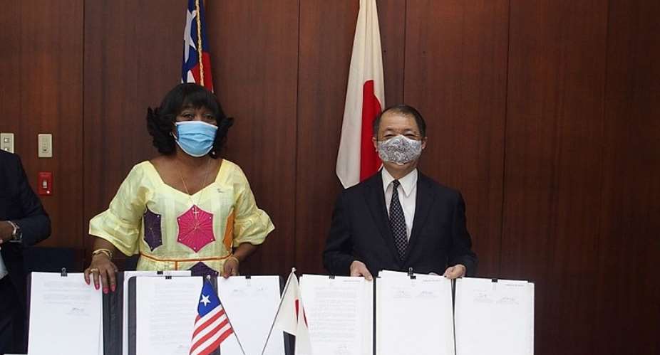 Liberia And Japan Hold Ceremony For Co-Signing Grant
