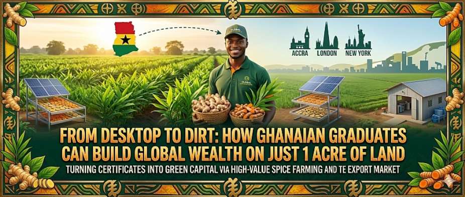 From Desktop to Dirt: How Ghanaian Graduates Can Build Global Wealth on Just 1 Acre of Land