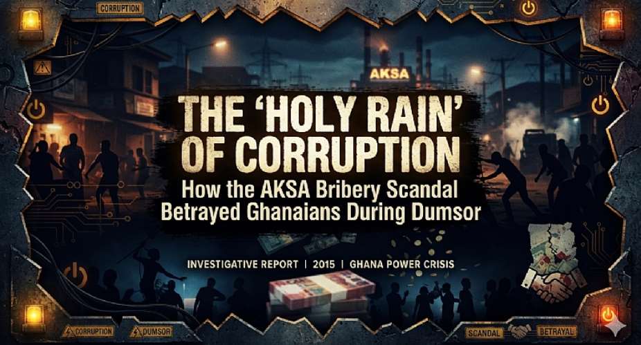 THE HOLY RAIN OF CORRUPTION: How the AKSA Bribery Scandal Betrayed Ghanaians During Dumsor