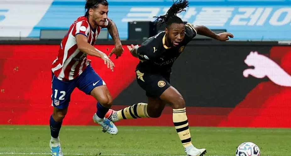ReutersImage caption: Antoine Semenyo set up both of Omar Marmoushs goals for Manchester City in their 3-1 win over Atletico Madrid in South Korea