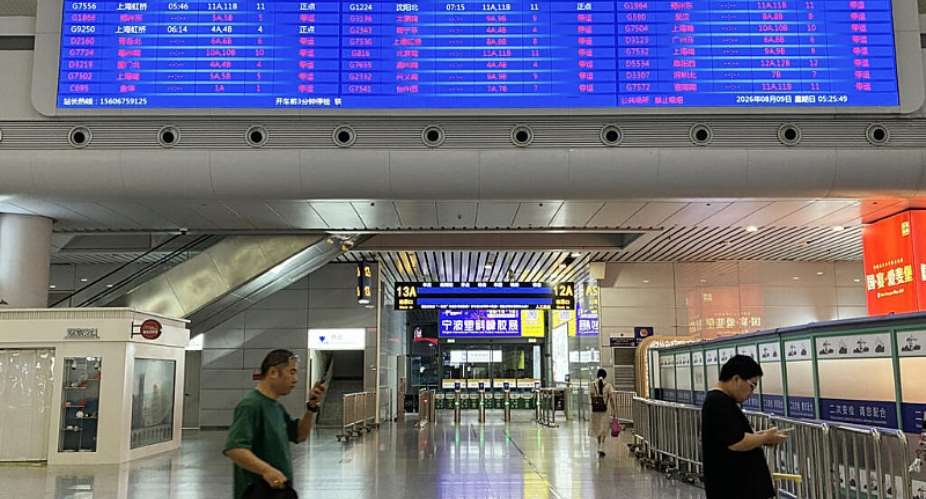 Airports in China cancelled flights and some train services had been affected as Chinas eastern coast prepared for Typhoon Dolphin. -  Rebecca Bailey, AFP