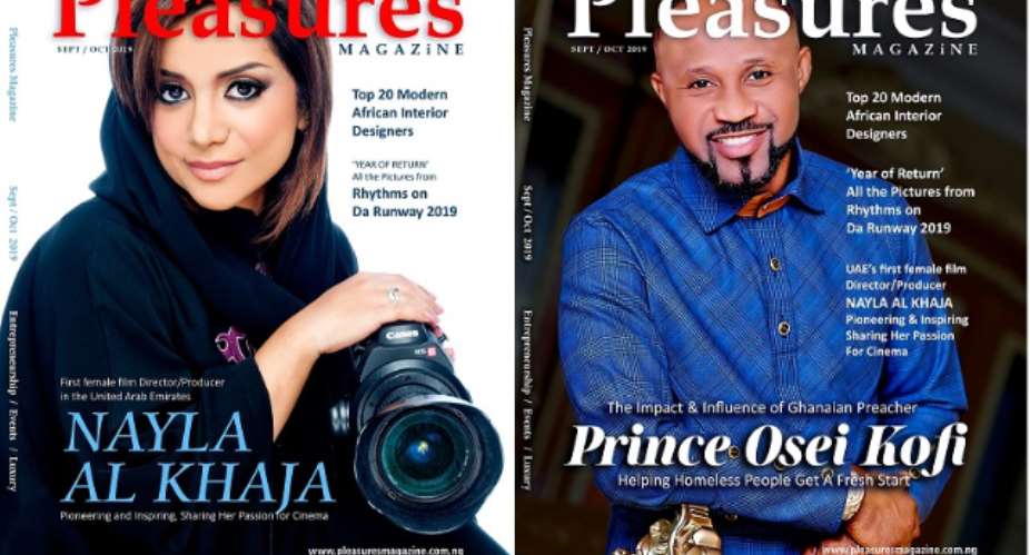 Pastor Prince From Ghana Joins UAEs First Female Film Director To Cover Pleasures Magazine