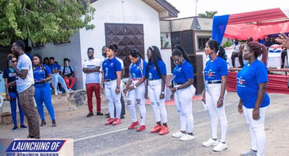 NsawamAdoagyiri: NPP Inaugurates Staunch Queens For Door-to-Door Campaign