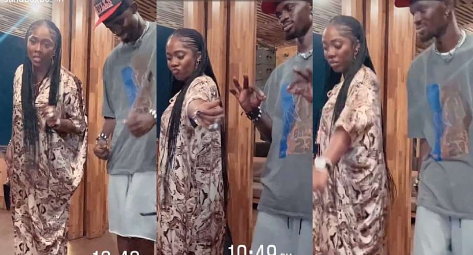 Black Sheriff spotted chilling with Nigerian songstress Tiwa Savage