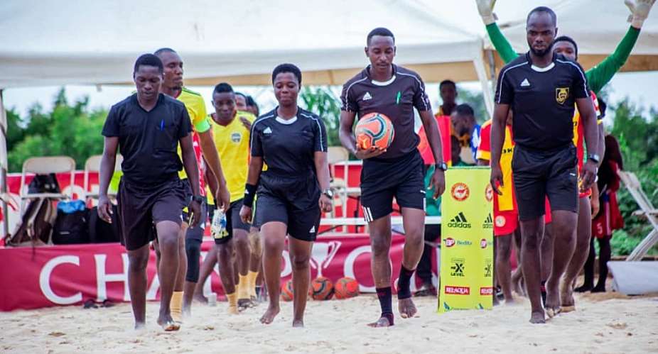 Ghana Beach Soccer Premier League : Layoca And Cheetah win again to stretch exciting Beach Soccer Title Race