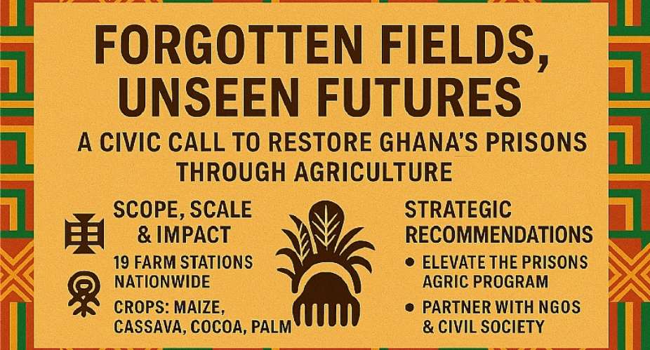 Forgotten Fields, Unseen Futures: A Civic Call to Restore Ghana’s Prisons Through Agriculture