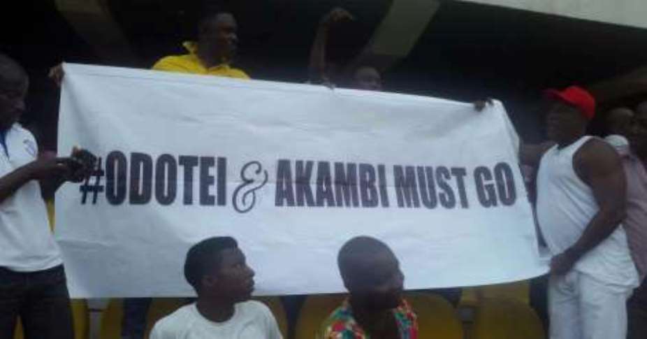 Ghana Premier League: Hearts of Oak stage demonstration against board members
