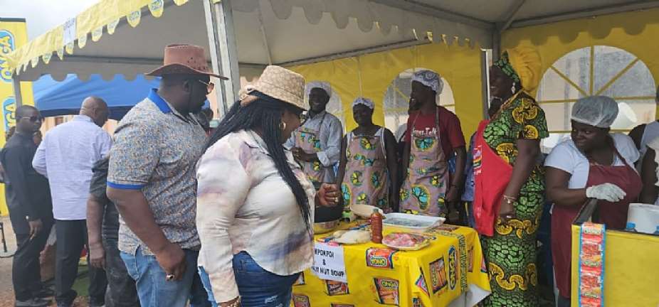 Weija-Gbawe MP Tina Mensah and MCE hold Homowo cooking contest
