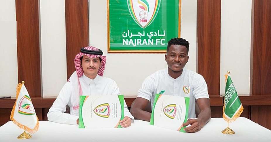 Saudi side Najran FC announce signing of Ghanaian defender Samuel Sarfo