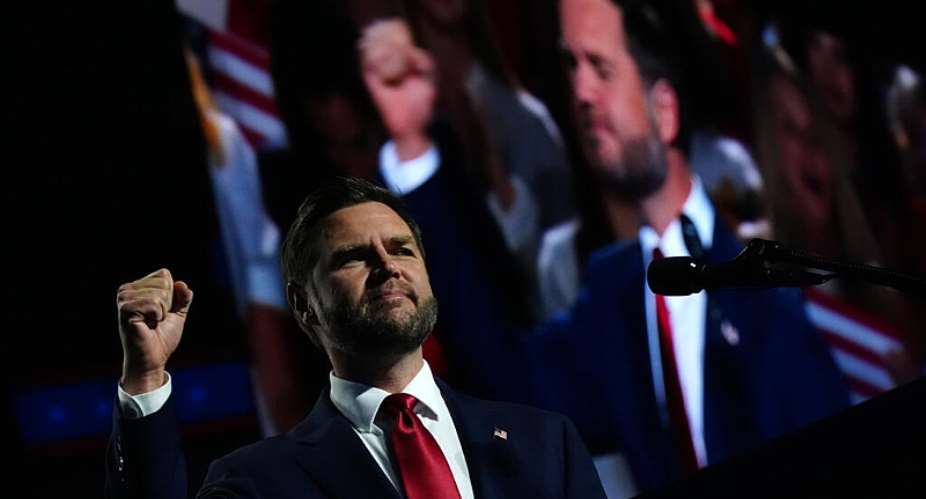 US Vice President JD Vance speaks at the Republican convention, Thursday, September 10, 2026, in Dallas. -  Julia Demaree Nikhinson, AP