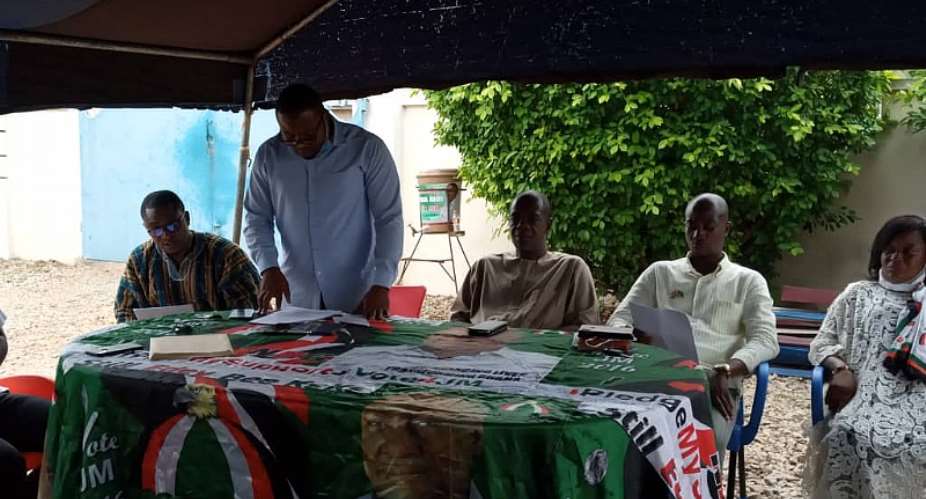 NDC's press conference in Kintampo South to announce the sacking of Mr. Kwadwo Nyame Datiakwa
